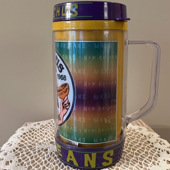 Krewe of Bacchus 1968 insulated mug with light up logo - Picture 3 of 8